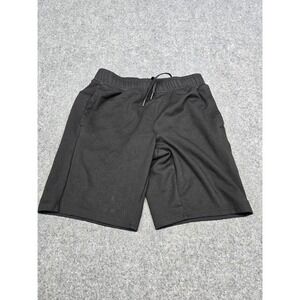 Members Mark Luxe Shorts Mens Small Black Stretch Drawstring Athletic Casual